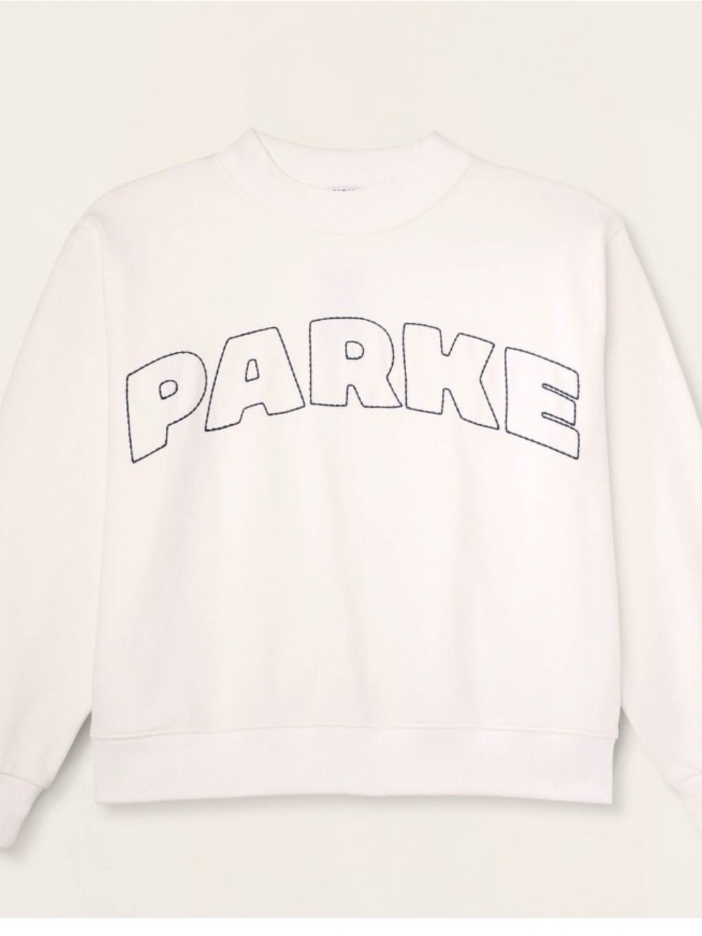 NWT- PARKE X Target Collab Mockneck pullover Cream L/XL - Picture 2 of 2